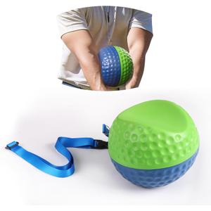 Amy Sport Golf Smart Ball Training Aid with Adjustable Lanyard, Convenient Portable Impact Balls & Teaching Posture Correction Trainer for Men Women Beginner Golfer (Green-Medium)