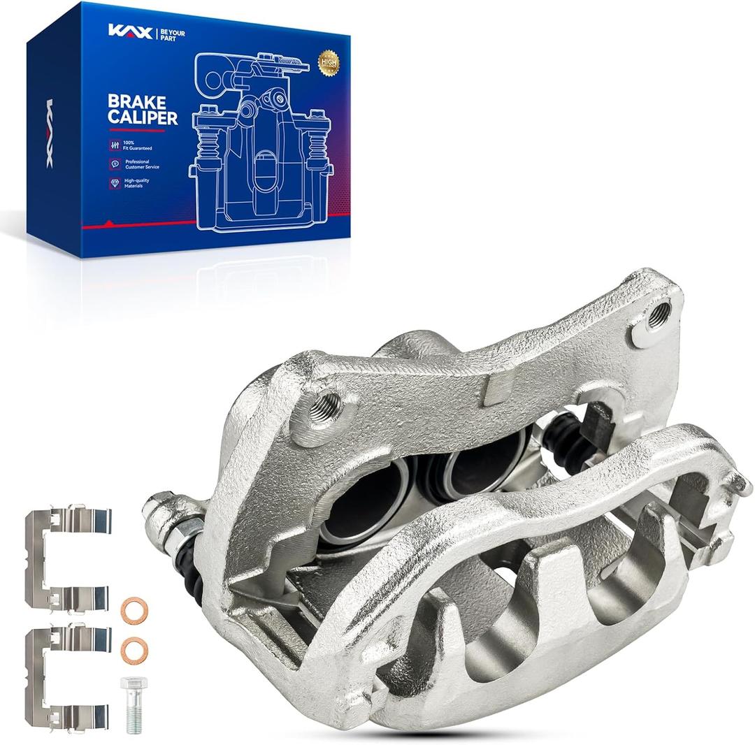 KAX Disc Brake Caliper Assembly Fit for Subaru 2010-2019 Outback, 2015-2021 WRX, 2014-2018 Forester, 2005-2019 Legacy, 2008-2014 Tribeca, 2006-2007 B9 Tribeca, Front Right Passenger Side (19B3348)