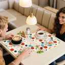 Modern Mid Century Placemats Set of 4 Washable Table Place Mats for Dining Kitchen Party Decor