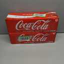 2 x Coca-Cola Fridge Pack Soda Soft Drink, 12 fl oz Cans, 12 Pack - Classic Cola Soda Cans (EXP 08/31/26)