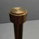 Heavy Duty Curtain Rods - 1 1/4" Large Diameter Premium Nonadjustable Curtain Rod - 36in/3ft Custom Window Treatment Rods with Durable Aluminum Brackets and End Caps,Gold Finish
