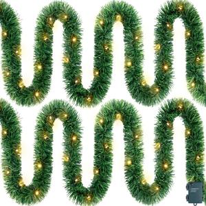 Artificial Christmas Garland, Soft Pine Xmas Garland, Christmas Collection, 15 Feet Christmas Greenery Garland Festive Home Decor for Indoor or Outdoor Use