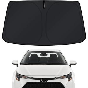 Windshield Sun Shade Cover for Toyota Corolla 2020-2025 - Sunshade Compatible with Toyota Corolla Foldable Front Window Sunshade Sun Visor Protector Block UV Rays Keep Your Car Cooler Car Accessories