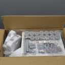 Primlect Space-Saving Potty Training Seat with Ladder, Adjustable Step and Toilet Seat Height, Top Handles for Easy Climbing, Easy to Carry, Portable Toddler Toilet Trainer for Small Bathrooms (Gray)