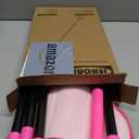 JEHONN Wall Mop with Long Handle 80 inches, Upgraded 180 Collapsible Baseboard Cleaner Tool with Squeegee, Ceiling Duster with 3 Microfiber and 3 Chenille Pads for Cleaning Window, Cabinet (Rose Red)