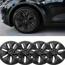 Wheel Covers 19 Inch for Tesla Model Y 2024 2023 2022 2021,Hubcaps Rim Protector Replacement ABS Material Tesla Model Y Accessories (4-Piece Set)