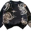 BEAUDRM Girl's Cute Coogi Sweaters Fall Crewneck Sweater Long Sleeve Knit Pullover Jumper, 5T
