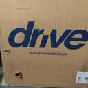 Drive Medical Lightweight Folding Transport Wheelchair - Reliable Mobility Support - Durable Steel Frame - Swing-Away Footrests - Compact Travel Design - Silver (1 Count (Pack of 1))