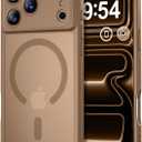 Thomo Magnetic for iPhone 17 Pro Max Case, [Compatible with Magsafe] [Full Camera Protection] Translucent Matte Military Grade Shockproof with Anti-Fingerprint Phone Cover 2025, Brown