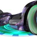Hover-1 Helix Electric Hoverboard | 7MPH Top Speed, 4 Mile Range, 6HR Full-Charge, Built-In Bluetooth Speaker, Rider Modes: Beginner to Expert (Galaxy)