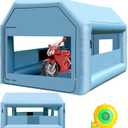 LVAOSTT Paint Booth 12.5x10x10FT Inflatable Paint Booth Portable Spray Booth Tent with Blower Air Filter System for DIY Spray Car Truck Motorcycle Garage Furniture Part Painting