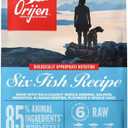 ORIJEN Grain Free Poultry Free High Protein Dry Dog Food Six Fish Recipe 4.5lb Bag (4.5 Pound (Pack of 1))