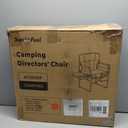 SUNNYFEEL Camping Directors Chair, Heavy Duty,Oversized Portable Folding Chair with Side Table, Pocket for Beach, Fishing,Trip,Picnic,Lawn,Concert Outdoor Foldable Camp Chairs, 21.26 x 25.00 x 36.22 inches