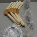 Soaoo Flexible Shoulder Stand Adjustable T Shirt Display Beige Coat Hanger Stand Portable Hanging Clothing Display Rack Garment Coat Holder for Retail Vendor, Height 16-27.9 Inch(6 Pcs)