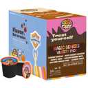 Crazy Cups Blueberry Coffee Pods Variety Pack, Magic Berries Flavored Coffee, Single Serve Recyclable Pods Compatible With Keurig K Cup Brewers, 24 Count (EXP 03/30/28)