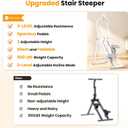 HXD-ERGO Stair Stepper for Home with 3-Level Resistance and 2 Incline Modes