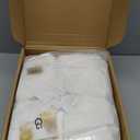 UGG Euphoria Faux Fur Throw Blanket, Warm Fluffy for Couch or Bed, Luxury Bedroom Decor, Blankets, Machine Washable, 50-inch x 70-inch, White Snow