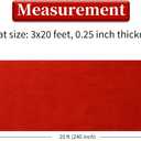 HOMBYS 450 GSM Extra Thick 3x20 ft Red Carpet Runner for Partys & Events, Heavy-Duty Felt Aisle Runway Rug for Steps, Prom Proposal & Wedding Ceremony Decorations, Hollywood Oscars for VIP Awards