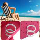 4 x 2pcs Cup Holder for Bogg Bag Compatible with Stanley 30oz 40oz Water Bottle, Drink Holder Plastic Insert for Bogg Bag & Simply Southern Beach Totes Accessories (white)