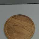 Kaizen Casa Cutting Boards Acacia Wood with Juice Groove Circular Cheese Serving Board Wood Chopping Board (9''X 9'' X 0.6'')