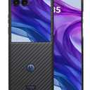 Ultra Slim Case for Motorola razr+ | 2024, Made of Real Aramid Fiber, Soft Touch, Tough Durable Carbon Bumper (for Moto Razr+ | 2024) Black