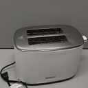 Topzee Toaster 2 Slice, Wide Slot for Toasting Bagel Muffin Waffle Gluten Free Breads, 7 Shade Settings, Defrost & Reheat, Stainless Steel, Easy Clean, White