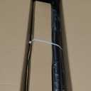 2 Pack Black Curtain Rod, Heavy Duty 1 Inch Decorative Curtain Rods for Windows 48 to 84 Inch, Single-Side Adjustable Vintage Rustic Matte Black Drapery Pole Set with Netted Texture Finials