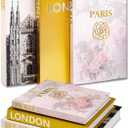 Set of 3 Decorative Books for Home Decor,Stylish Fake Book for Decoration, Faux Book Storage Boxes | Elegant Decorative Fake Books with Hidden Storage for Home/Office/Coffee Table