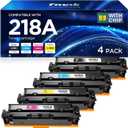 Compatible 218A Toner 4 Pack for 3301fdw 3301cdw
Compatible with HP Color Pro MFP 3301sdw 3201dw Printers, with Chip, 1300 Black / 1250 Color Pages
