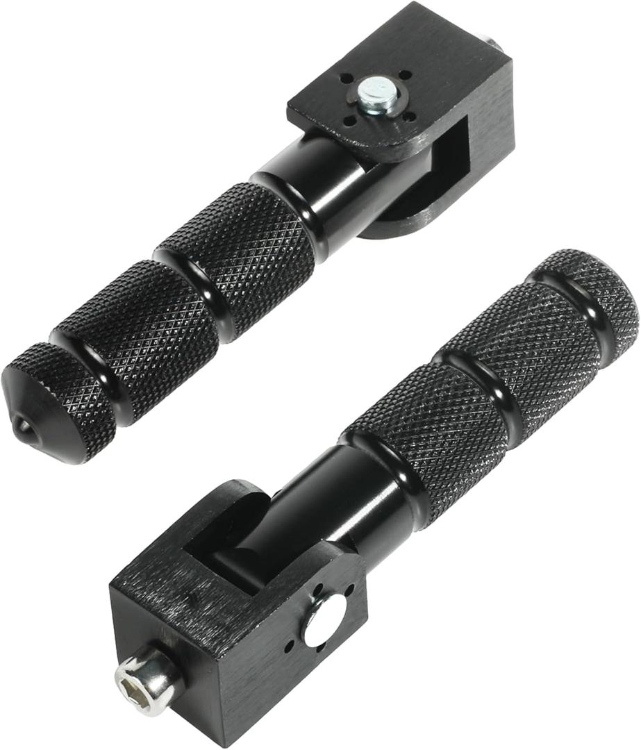 RACOONA Foot Pegs,Bike Pegs,Foldable Motorcycle Foot Pegs,Car Accessories 8MM Motorcycle Pegs,90 Degree Fixed Folding Passenger Pedal,Universal Footpeg Aluminum Pedals for Electric Motor Bicycle ATV