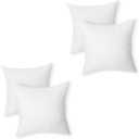 Amazon Basics Square Hypoallergenic Pillow Insert, Down Alternative Fiberfill, Sofa Bed Couch Decorative Stuffer, 20", 4-Pack