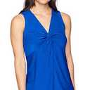 Bulotus  Women’s Sleeveless Twist V-Neck Blouse Xl
