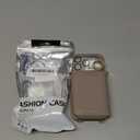 Wallet Case for iPhone 17 Pro 6.3 inch with Shoulder Strap Ring Buckle, Zipper Flip Organ Purse, Credit Card Holder Stand Full Body Cell Phone Cover for i Phone17 i17 17Pro Women Men Khaki