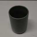 iDesign Ceramic Bathroom Tumbler for Countertop or Vanity Storage - Set of 1 Moss Green