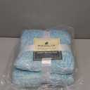 PAVILIA Melange Teal Blue Sherpa Blanket Throw Couch, Warm Soft Cozy Reversible Blanket Sofa Bed, Thick Plush Large Fleece Car Blanket, Decorative Home Room Decor Gifts Men Women, 50x60 Turquoise Aqua