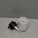 Soap Dispenser Ceramic with Easy-to-Press Pump Hand Lotion Liquid Dispenser for Shampoo Bathroom Kitchen 12 oz Blackwhite