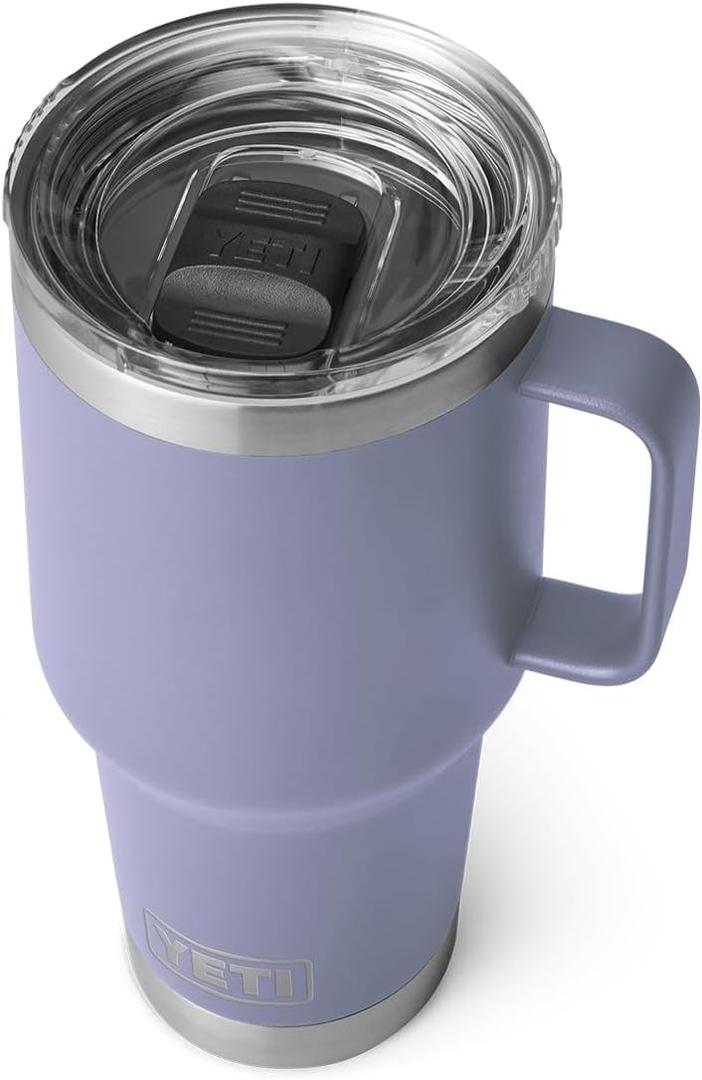 YETI Rambler 30 oz Travel Mug, Stainless Steel, Vacuum Insulated with Stronghold Lid (Cosmic Lilac)