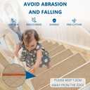 Stair Treads for Wooden Steps Indoor, 8" X 30" Non Slip Carpet Stair Treads with Reusable Adhesive for Kids Elders and Dogs, Surface Polyester TPR Backing Stair Rugs, 4 Pack Beige
