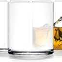 Luigi Bormioli Top Class 12.25 oz Double Old Fashioned Glasses - Set of 6 Elegant Italian-Made Drinkware with Simple Lines Durable Glassware for Whiskey Cocktails, Water, Juice - Great for Gifting