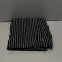 GRAPENT Striped Pants for Women High Waisted Wide Leg Cotton Linen Trendy Beach Pull on Elastic Waist Casual Flowy Pants (Small, Black White Stripe)