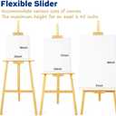 finenolo Wooden Easel Stand for Painting, 45" Adjustable Height Folding Art Easel for Canvas, Drawing, Wedding Signs & Posters, Ideal for Adults, Artists, Beginners, Students & Kids