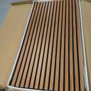 Art3d 4-Pack 47x23.6 Inch Acoustic Panels with Wood Slat Design - Soundproof Wall Panel for Office, Gaming Room & Studio, Ideal for Streamers, Home Workers & Recent Movers, Walnut