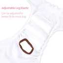 CuteBone Dog Diapers Female Washable Small Medium Large 3 Pack Reusable Doggie Diapers Puppy Period Pants for Doggy Heat Cycle Peeing L