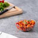6 oz Clear/Gold Rim Edge Bowls - Disposable Round Catering and Party Bowls - Case of 240