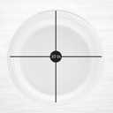 400 Count Disposable 10 Inch White Plastic Dinner Plates Extra Large