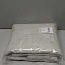 NICETOWN 100% Blackout Linen Curtains 90" Long for Bedroom, Thermal Insulated Living Room Curtains with Liner, Farmhouse Style Linen Blend Window Draperies for Dining Room (2 Panels, 52" W, Natural)