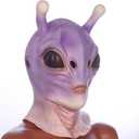 Horror Alien Mask Funny Halloween Monster Cosplay Mask Creepy Scary Masquerade Party Costume Accessories Full Head Latex