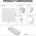 SHGJ&SOFT Peg Board Wall Organizer Panels, 22pcs - Includes 4 White Pegboards & Accessories, Plastic Pegboard for Home，Office, Craft Room, Gaming Setup, 24″×24″, Wall Mount Display Pegboard Panel Kits