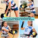 Volleyball Solo Training Set with Adjustable Rebound System Serve, Set & Spike Practice Equipment for Youth, Teens & Adults