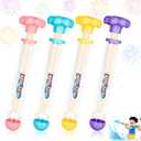 4pack Fireworks Shaped Water Gun, Couple Romance Firework Style Water Spray Gun, Large Capacity Fire Works Watergun for Bathing, Pool, Party Entertainment, Concert Family Gathering Marriage Proposal (Mix 4 Colors)